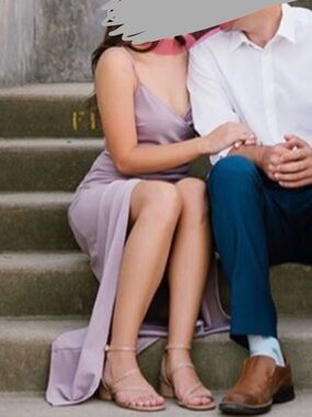 Dusty Lilac Slip Dress- blue blush